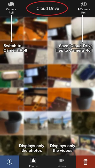 OK for iCloud - Transfer images & videos - iPhone version Screenshots