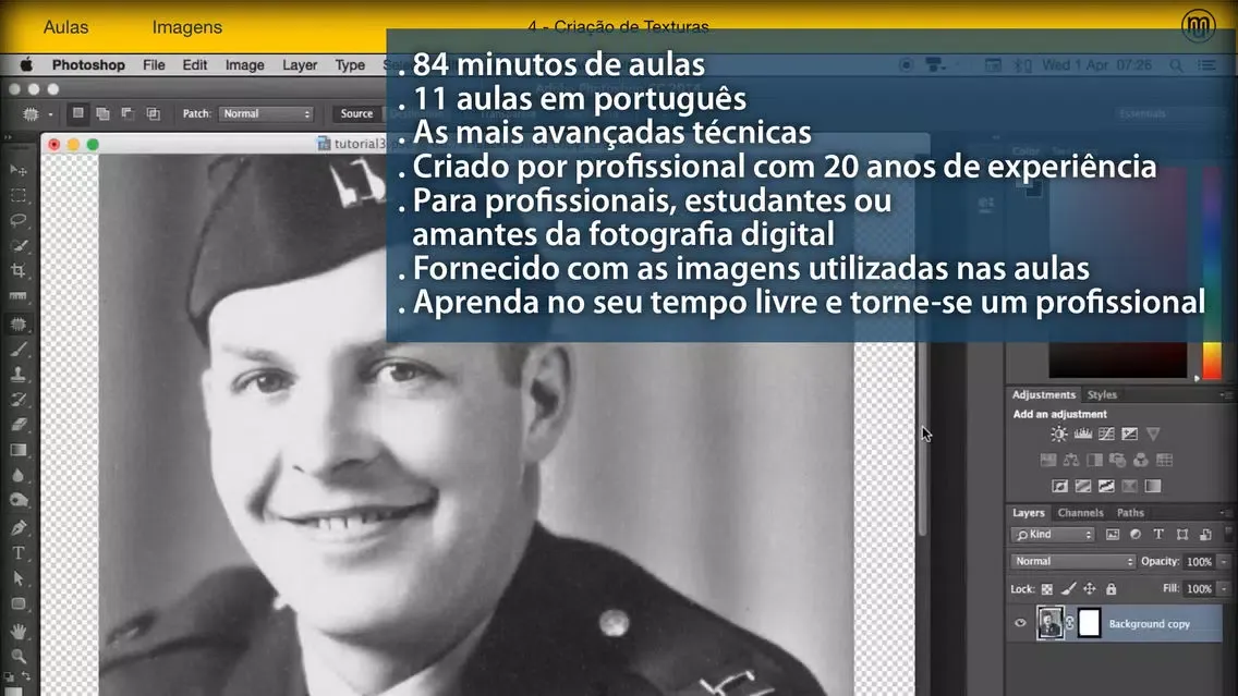 Скриншоты Restauro de Imagens para Photoshop