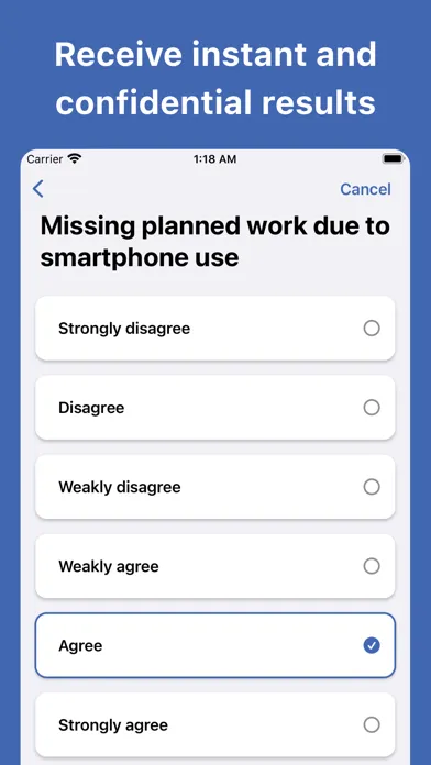 Smartphone Addiction Test應用截圖