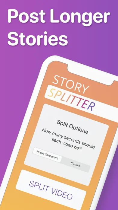 Capturas de pantalla de Story Splitter: Longer Stories