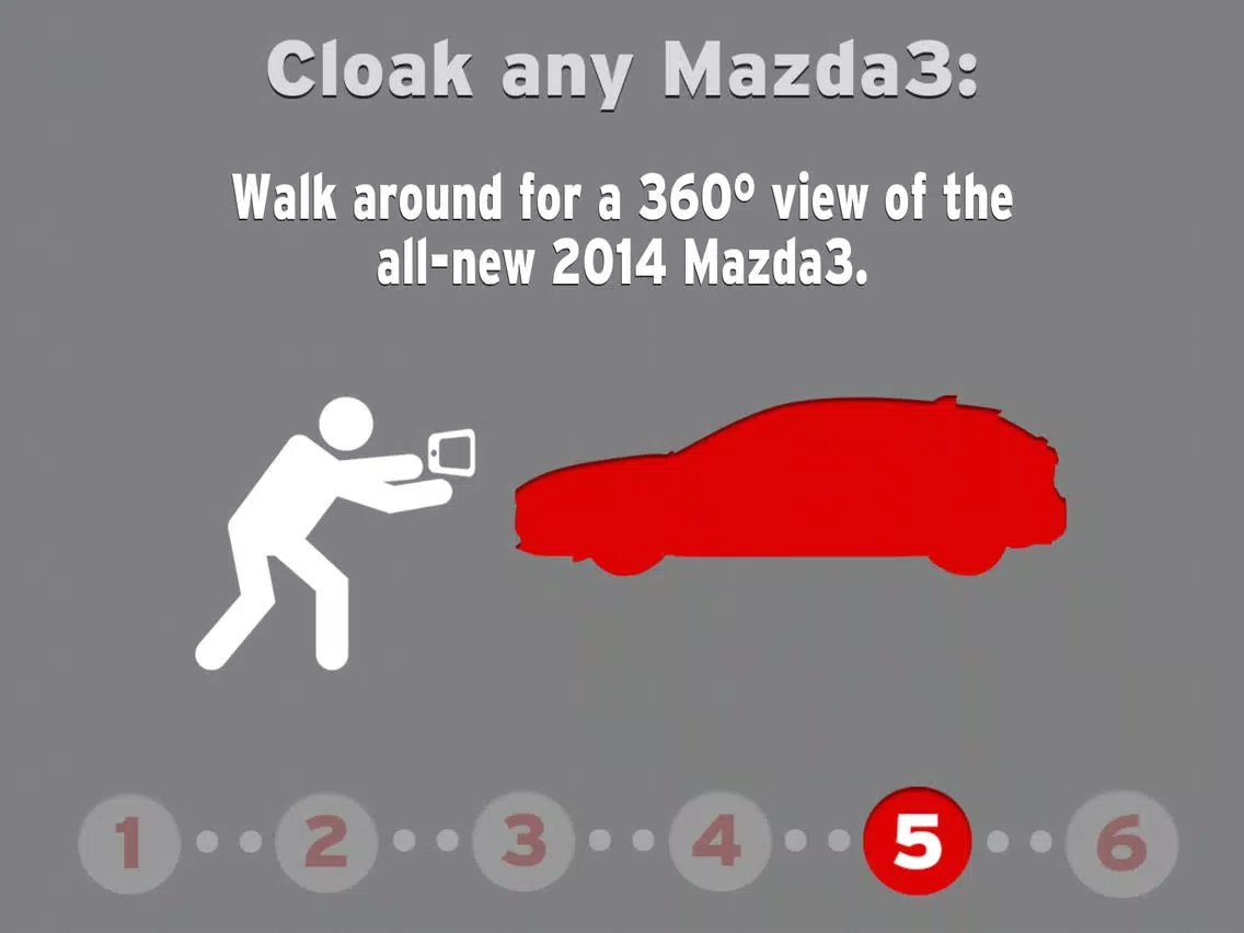 ภาพหน้าจอของ Virtual Mazda3 iPad 