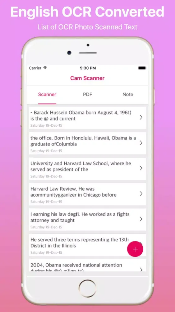 Screenshot di English iCamScan PDF with Notes