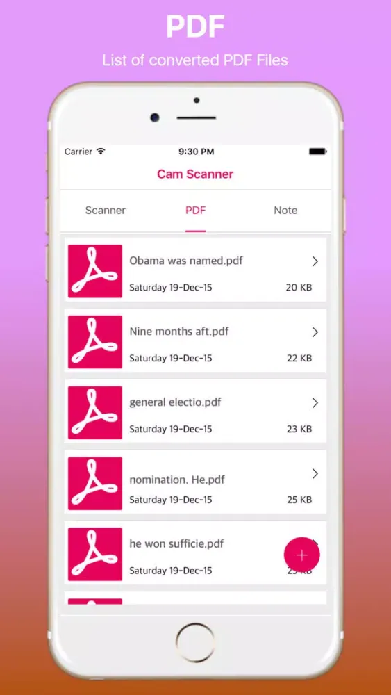 Screenshot di English iCamScan PDF with Notes