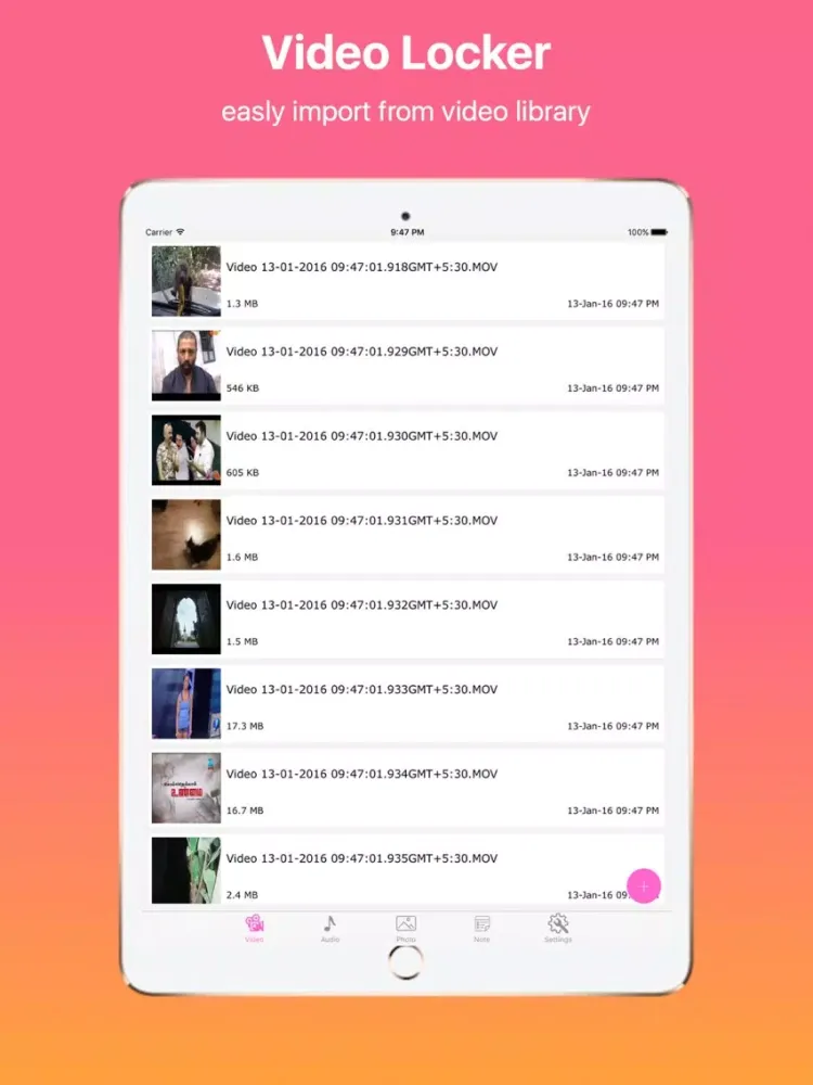 iFiles Locker Pro iPad  Screenshots