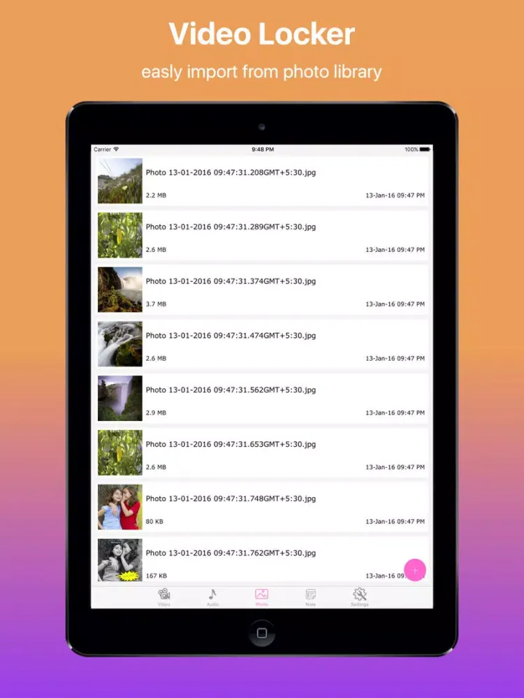 iFiles Locker Pro iPad  Screenshots