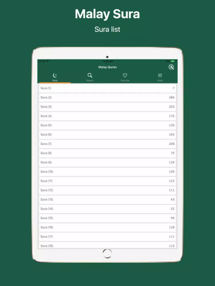 Capturas de pantalla de Malay Quran and Easy Search iPad 