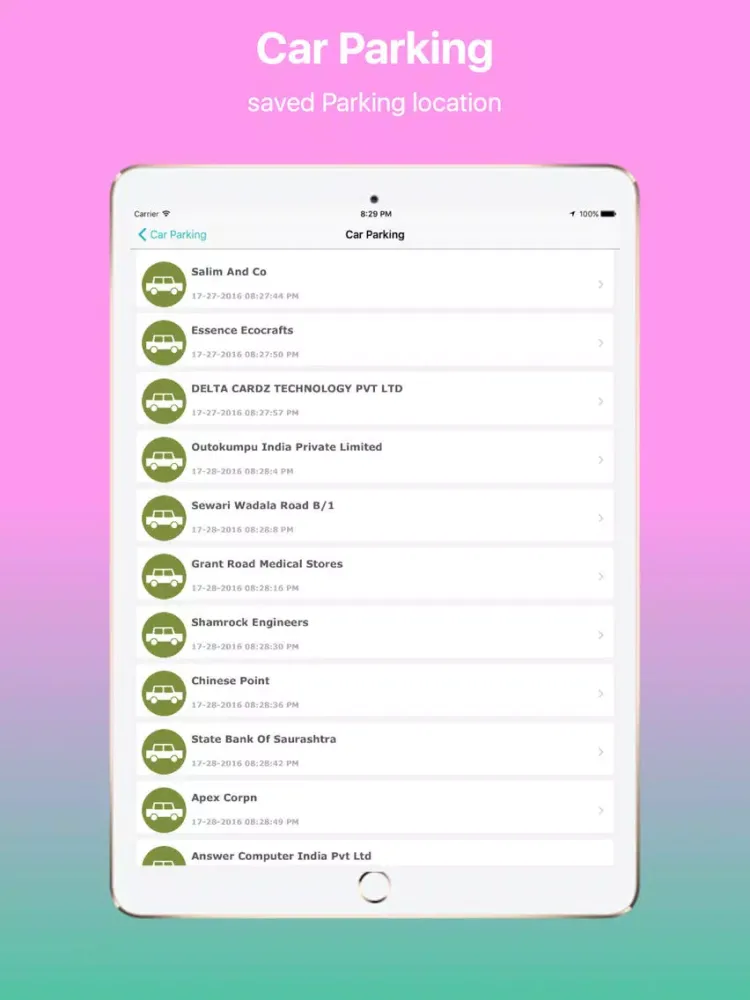 ภาพหน้าจอของ Park My Car and Find My Car iPad 