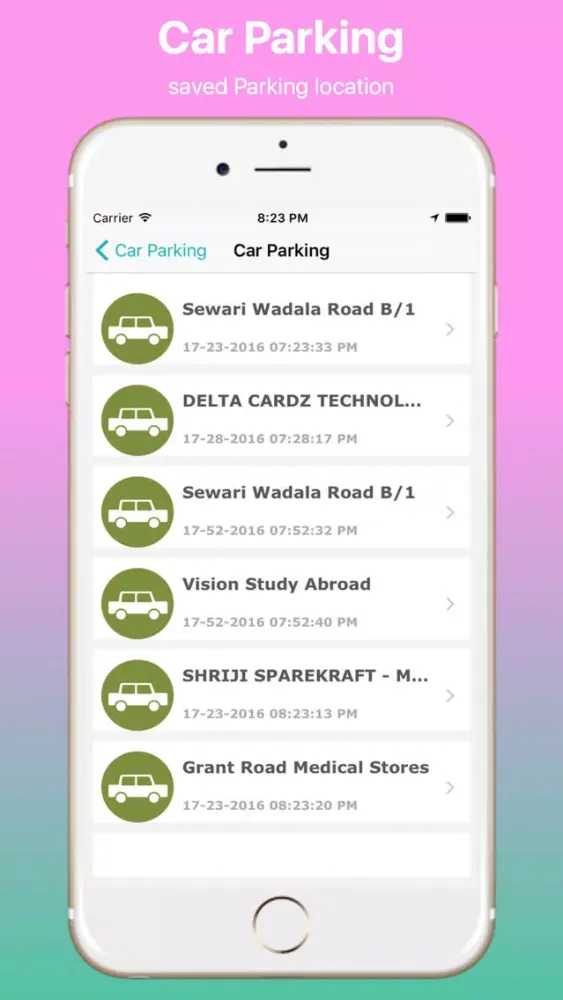 ภาพหน้าจอของ Park My Car and Find My Car