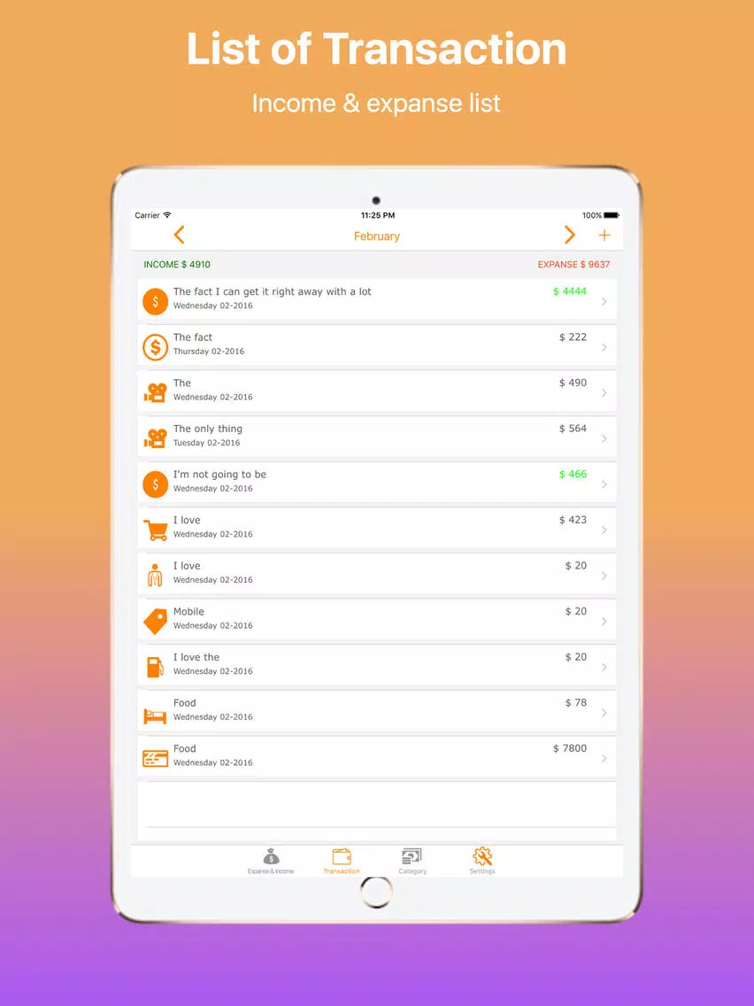 Tangkapan layar Pocket Money and Monthly Income Calculator iPad 