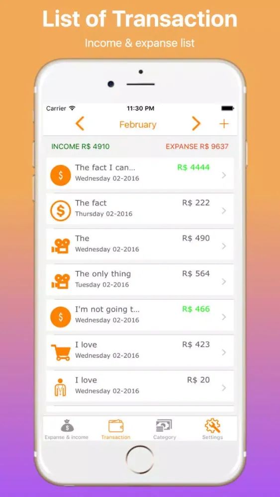 Screenshot di Pocket Money and Monthly Income Calculator