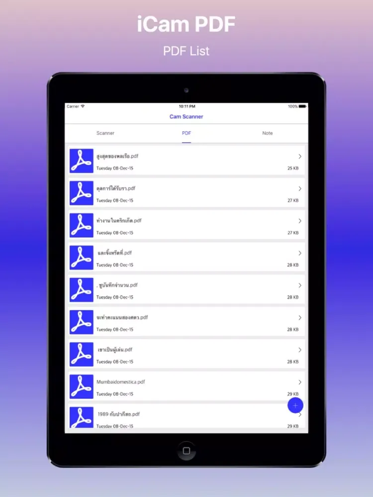Capturas de tela do Russian iCamScan PDF with Notes iPad 