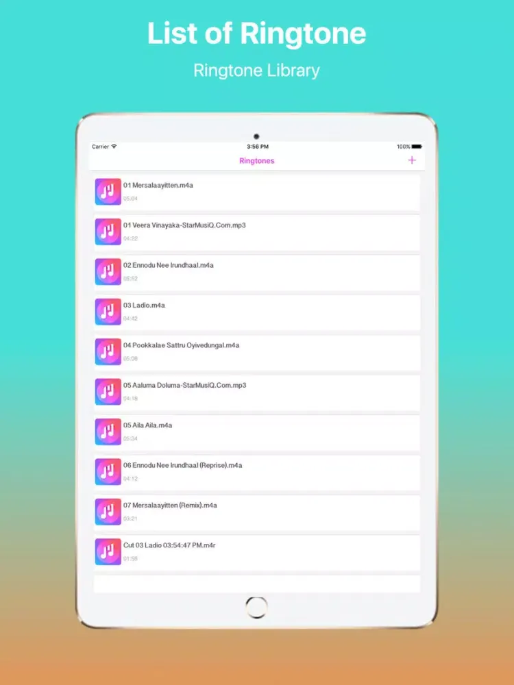 iRingtone Maker Professional iPad 應用截圖