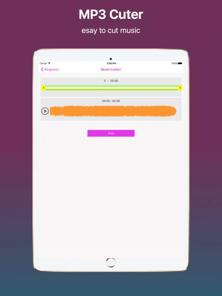 iRingtone Maker Professional iPad 應用截圖