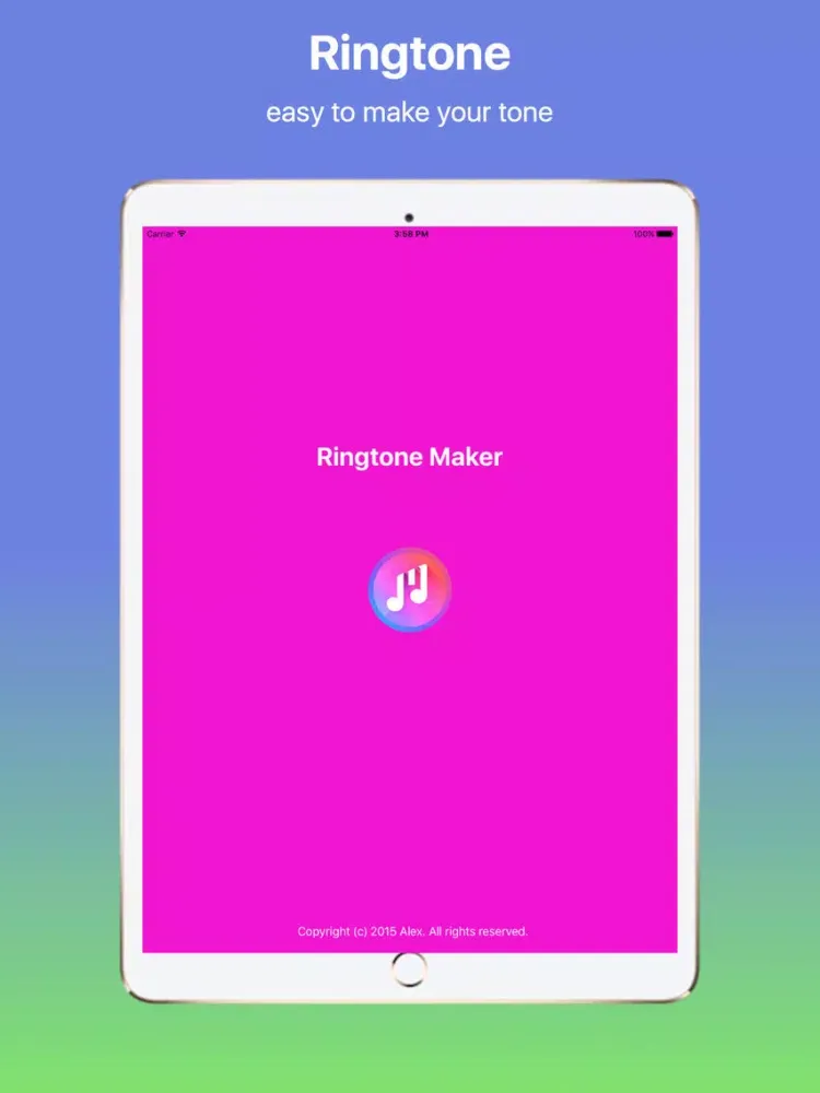 iRingtone Maker Professional iPad 應用截圖