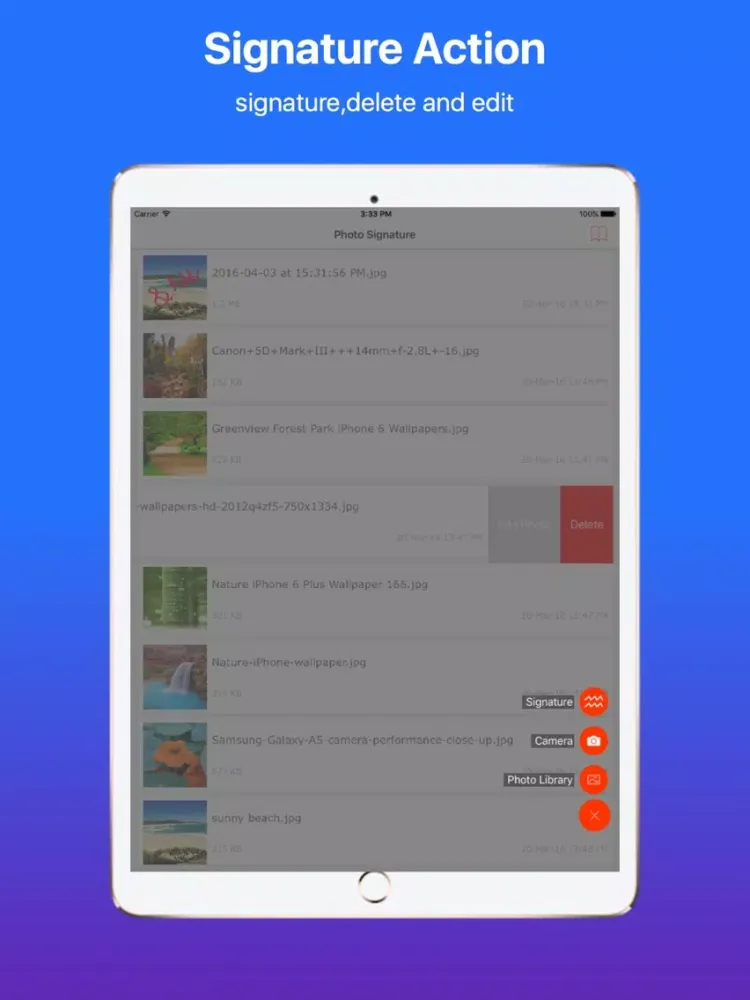 Capturas de pantalla de Create Your Signature iPad 