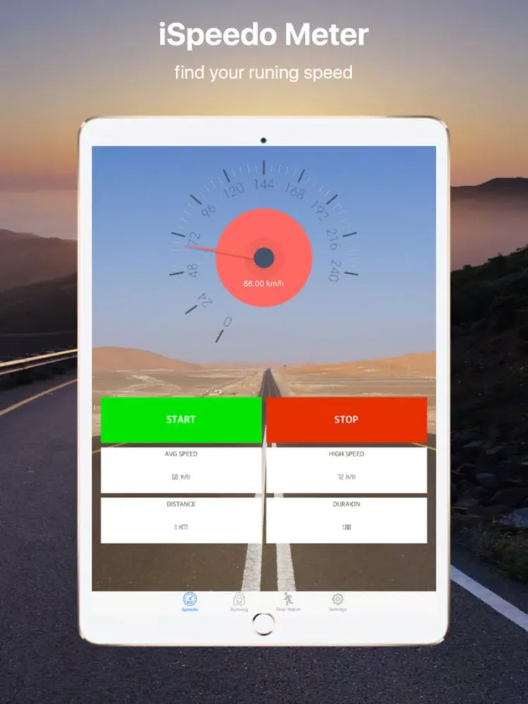 Capturas de tela do iSpeedo Meter with Runner iPad 