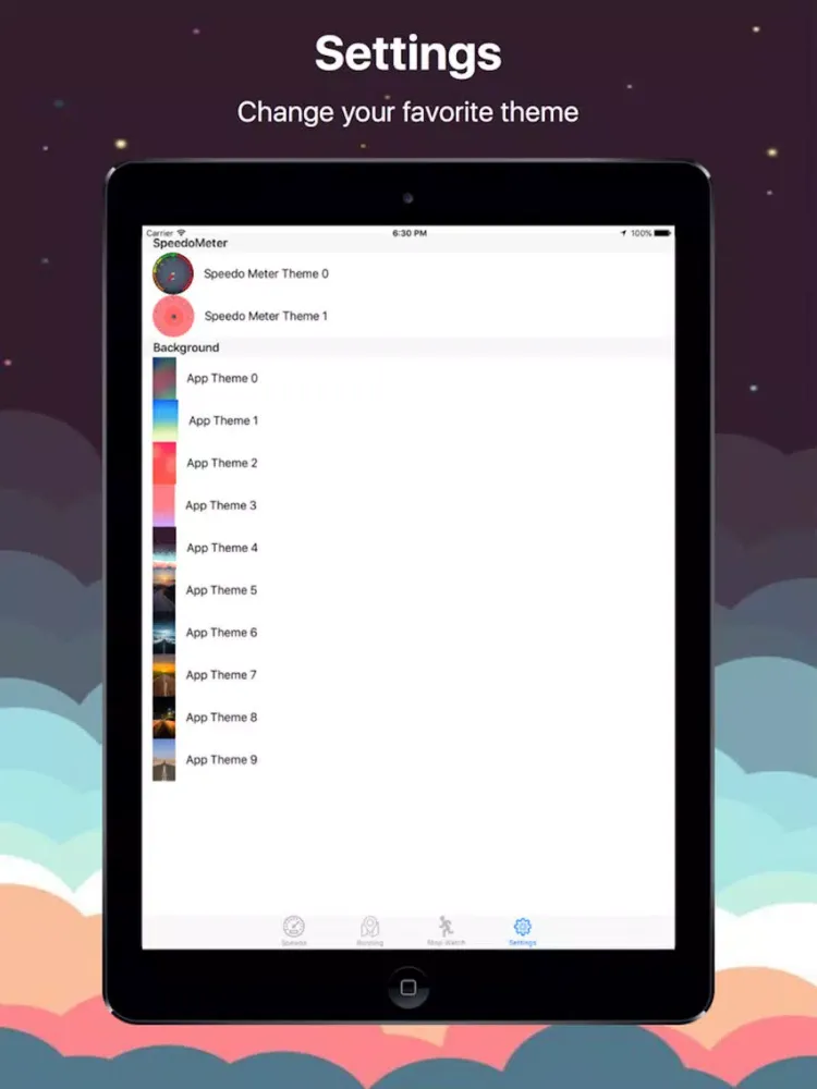 Capturas de tela do iSpeedo Meter with Runner iPad 