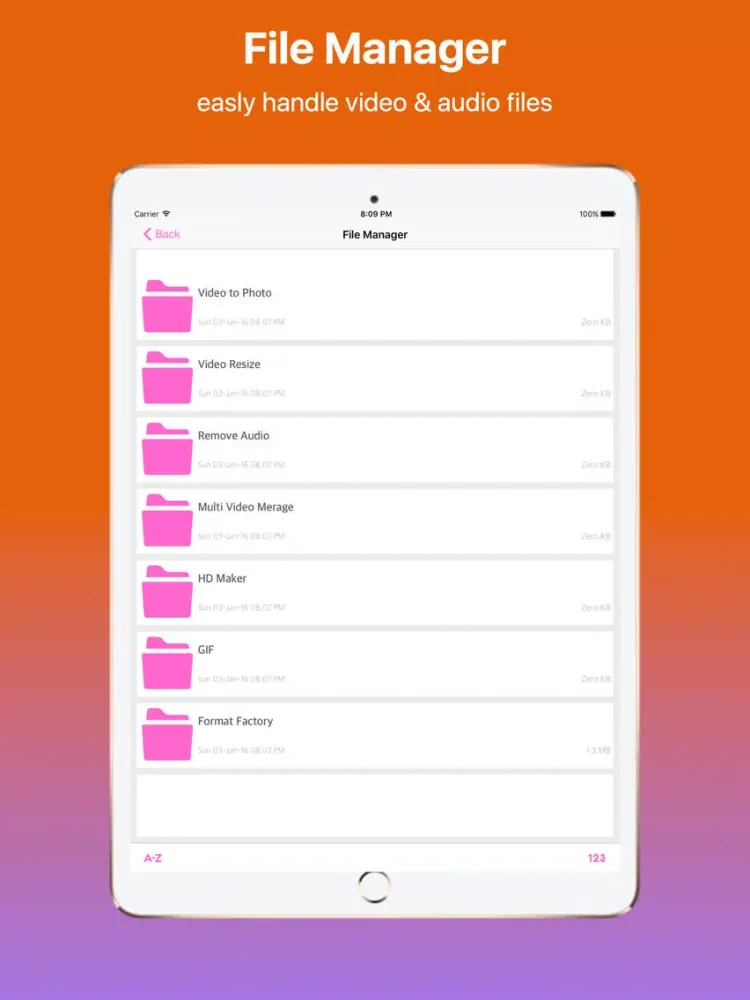 تصاویر Video Mixer and File Manager iPad 