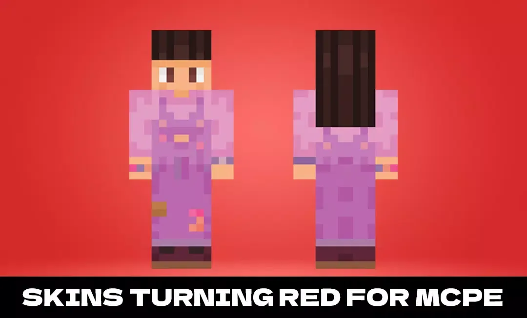 Skins turning red for mcpe स्क्रीनशॉट