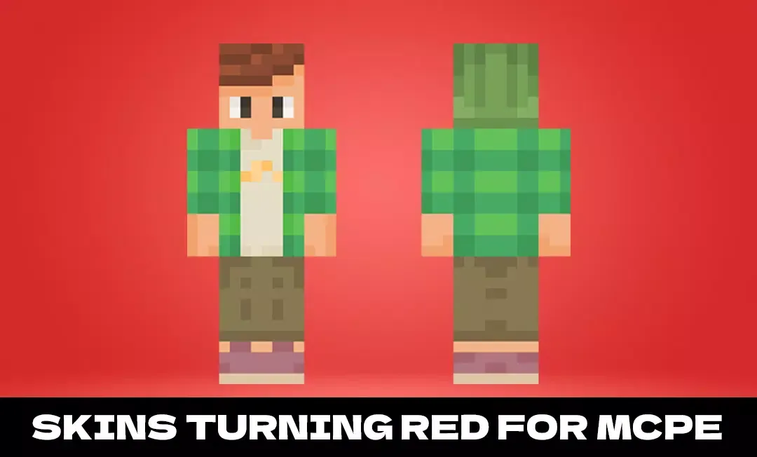 Skins turning red for mcpe स्क्रीनशॉट