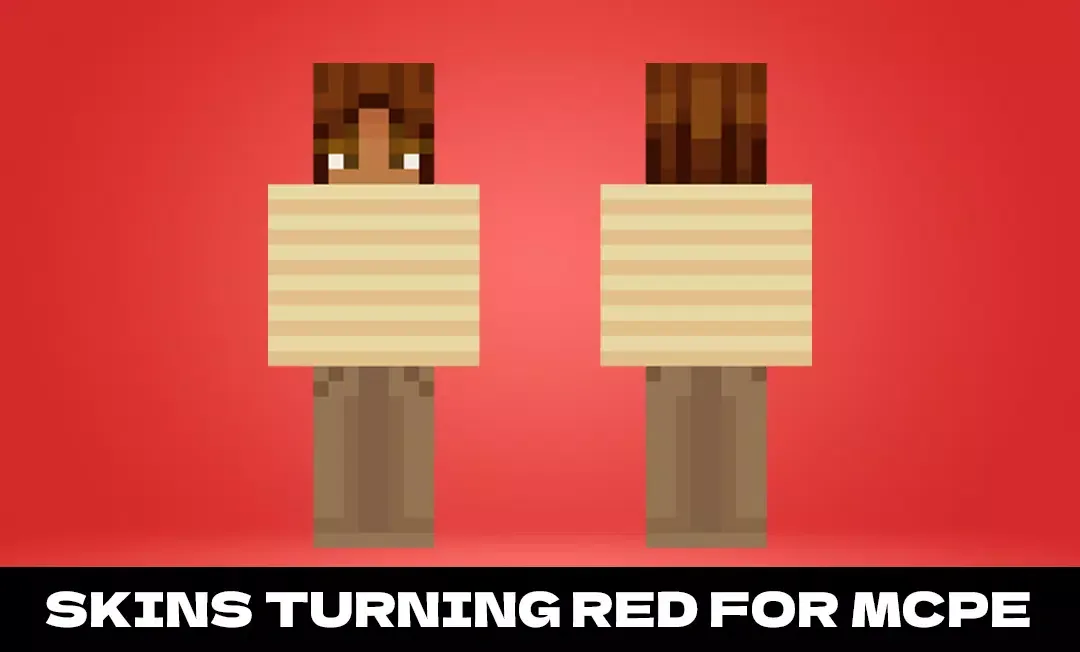 Skins turning red for mcpe स्क्रीनशॉट