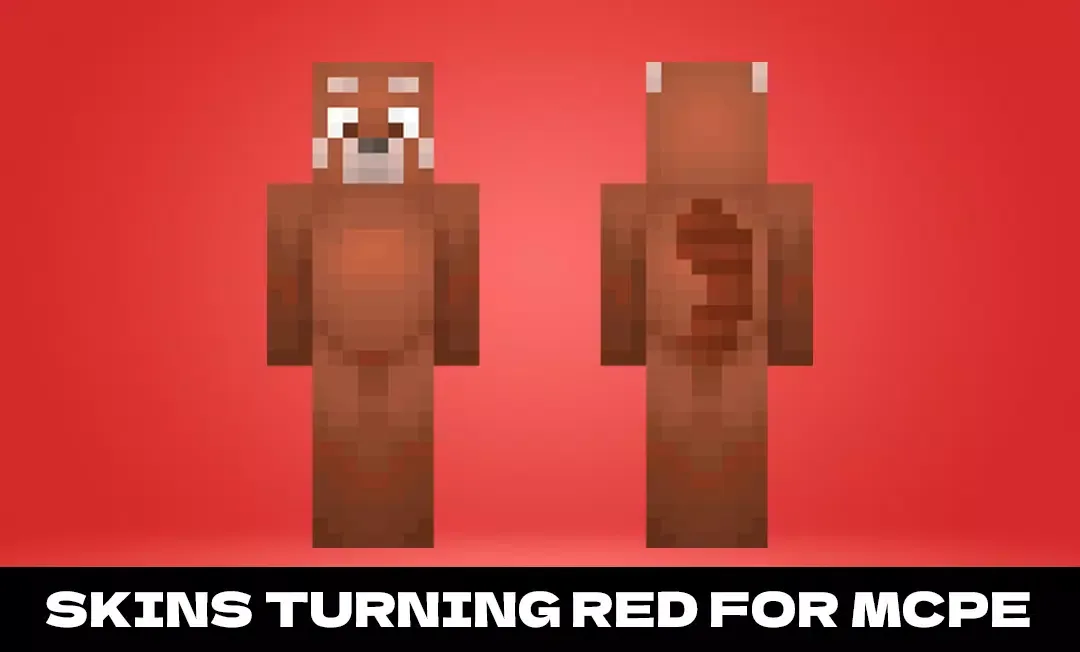 Skins turning red for mcpe स्क्रीनशॉट