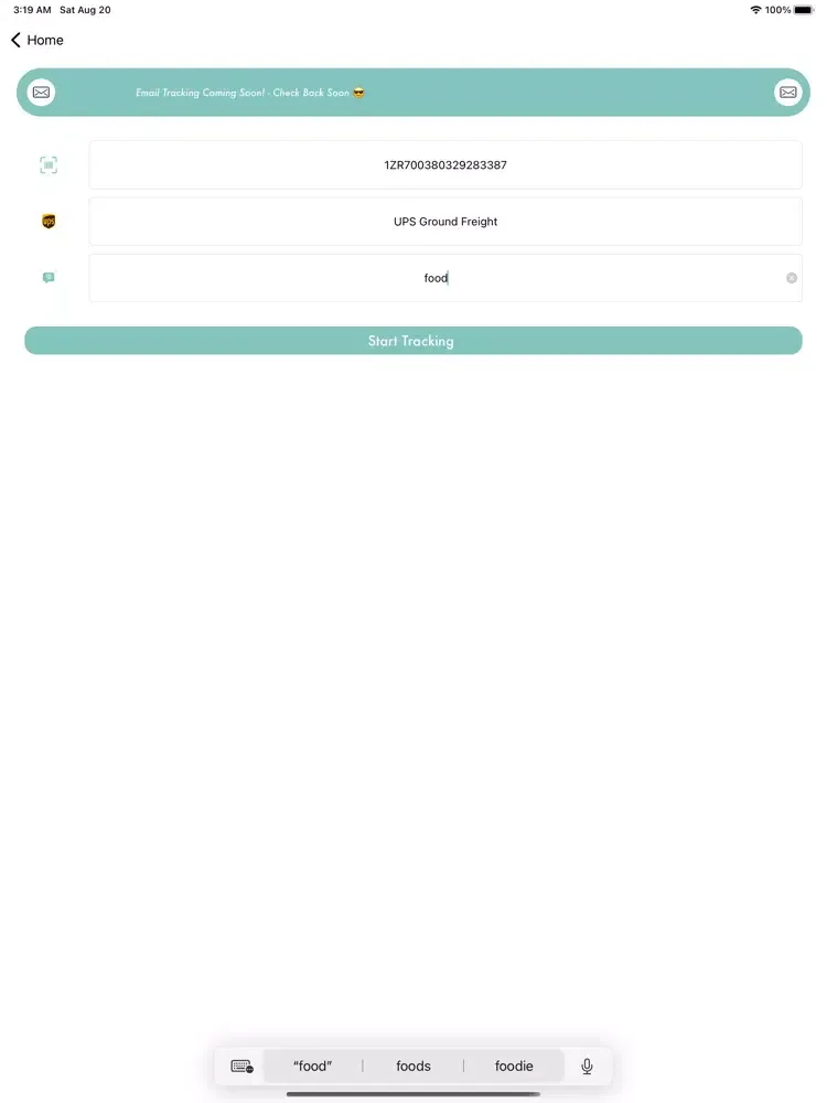 Track-it: Package Tracker iPad  スクリーンショット