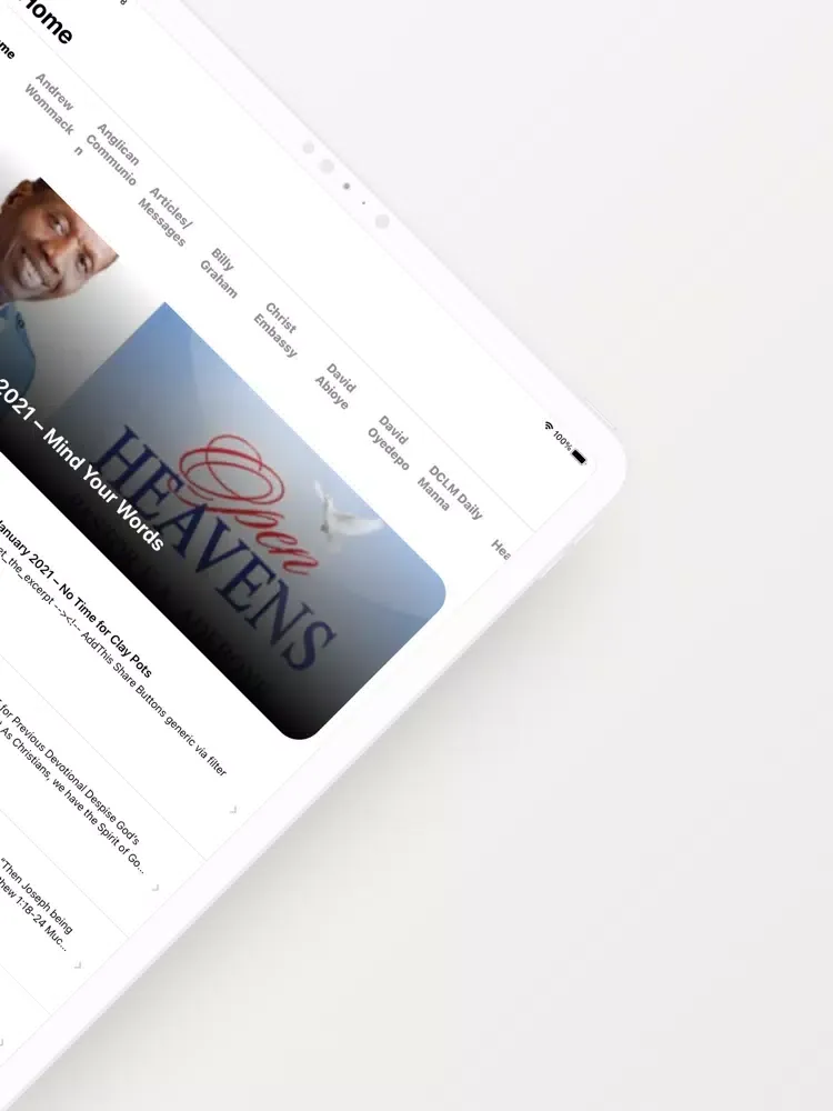 Open Heaven Daily Devotional iPad  سکرین شاٹس
