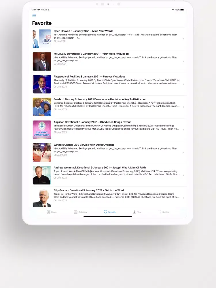 Open Heaven Daily Devotional iPad  سکرین شاٹس
