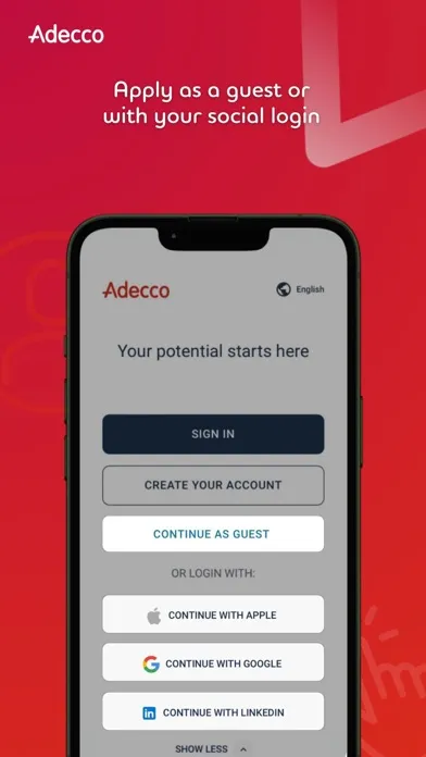 Adecco Screenshots