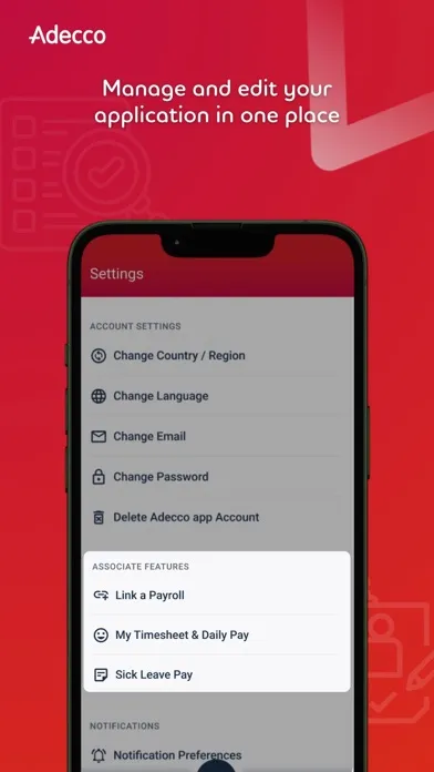 Adecco Screenshots