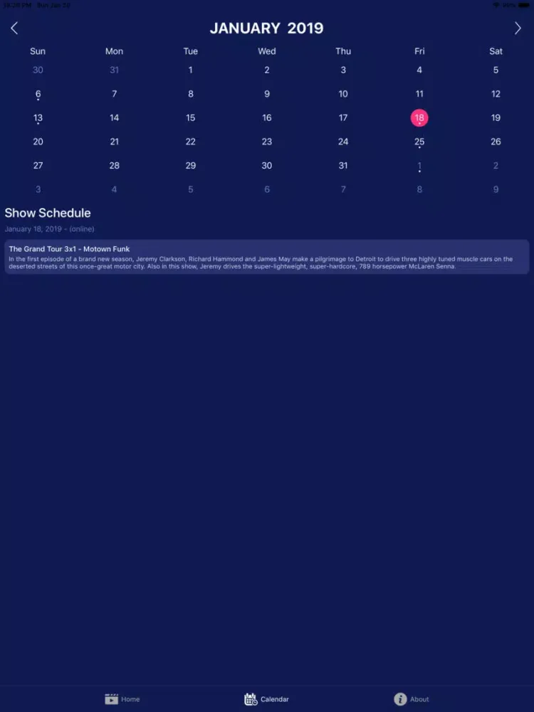 Screenshot di TV-Tracker iPad 