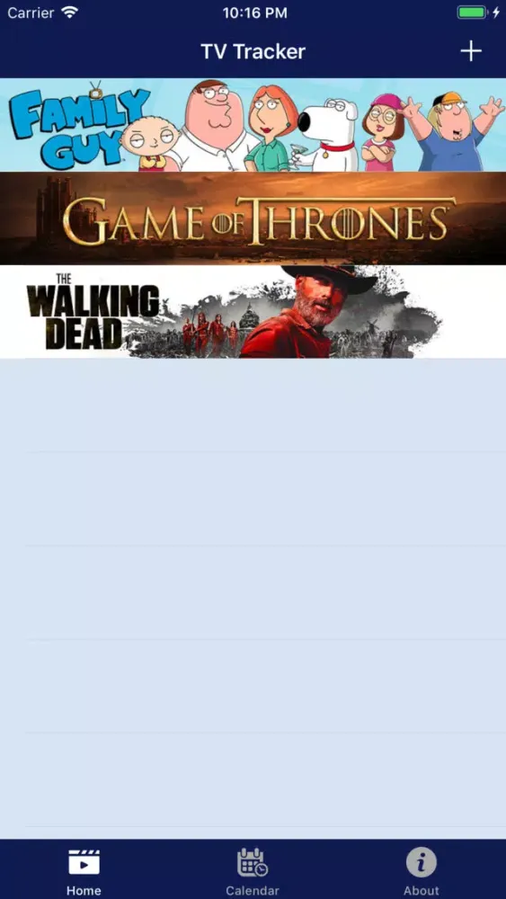Screenshot di TV-Tracker