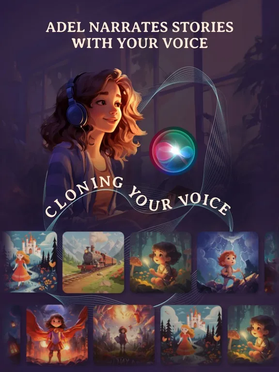 Adel - Narrate Bedtime Stories iPad 应用截图