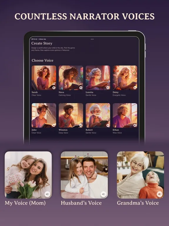 Adel - Narrate Bedtime Stories iPad 应用截图