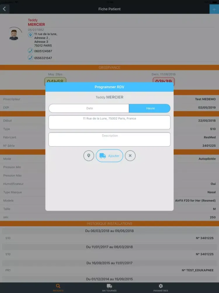 Tangkapan skrin Adel Compagnon iPad 