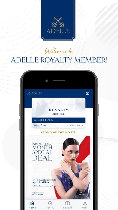 Capturas de tela do Adelle Royalty Member