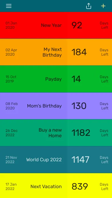 Captures d'écran de Countdown App - Day Counter