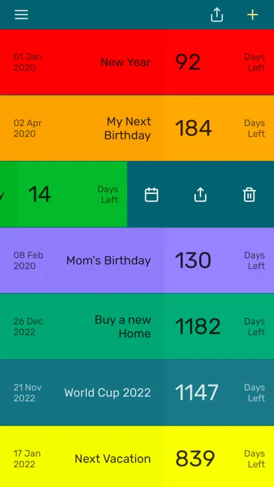 Captures d'écran de Countdown App - Day Counter