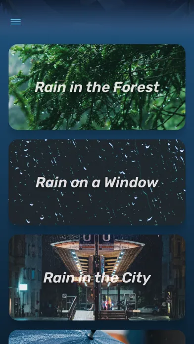 Rain Sounds - Sleep Sounds Screenshots