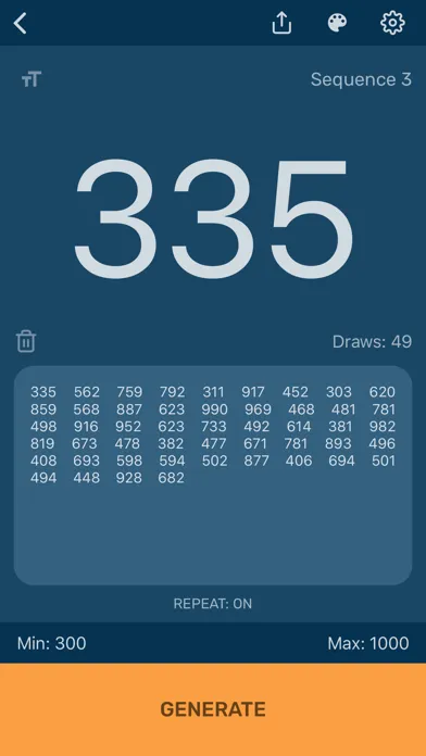 تصاویر Random Number Generator App