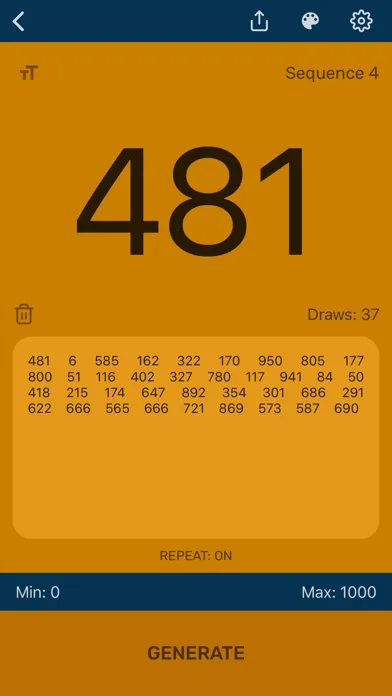 تصاویر Random Number Generator App
