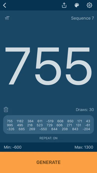 تصاویر Random Number Generator App