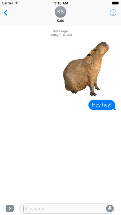 Capybara Stickers for Messages سکرین شاٹس