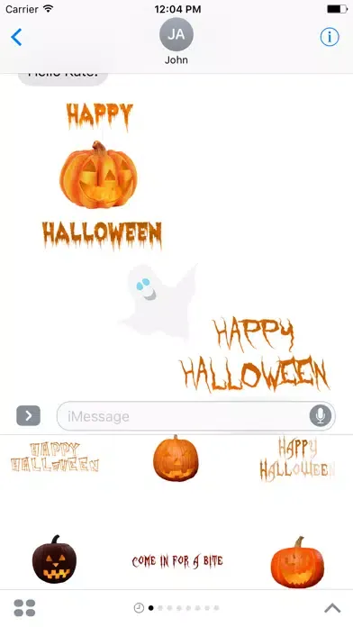 Halloween Stickers : Messages Ekran Görüntüleri