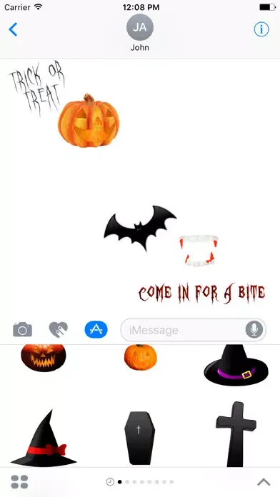 Halloween Stickers : Messages Ekran Görüntüleri