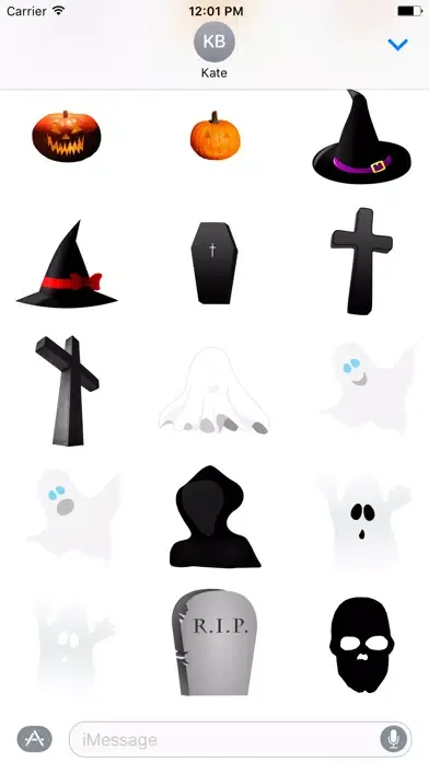 Halloween Stickers : Messages Ekran Görüntüleri