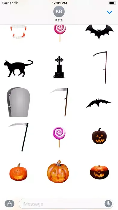 Halloween Stickers : Messages Ekran Görüntüleri