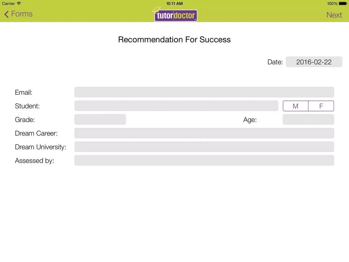 TutorDoctor Vaughan iPad  سکرین شاٹس