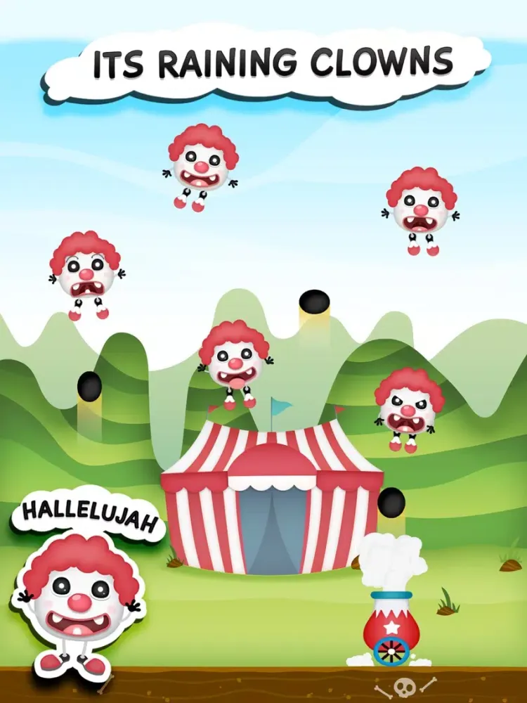 Clowny Rain - Endless Arcade Shooter iPad 应用截图